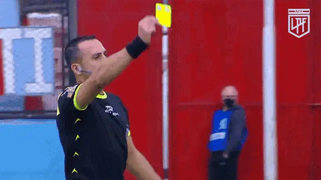 Referee Shows Yellow Card in Liga Profesional AFA