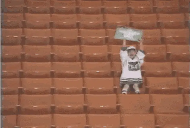 Little Hartford Fan Cheers in Empty Stadium