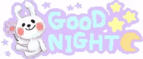 Cute Bunny Says Good Night – free memes GIF download | meme platform