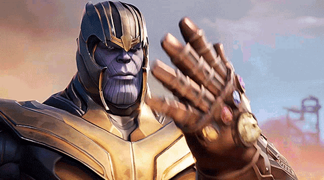 Thanos Wields Infinity Gauntlet in Fortnite