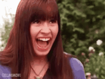 Demi Lovato (Mitchie) Excited in Camp Rock