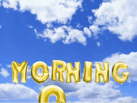 Good Morning Balloons in the Sky