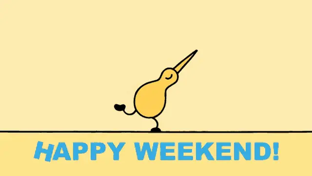 Happy Weekend Dance with Kiwi Bird – free GIF download | meme platform | memes GIF
