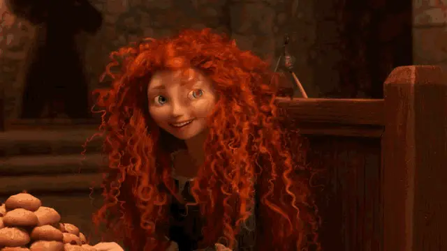 Merida and King Fergus from Disney's Brave