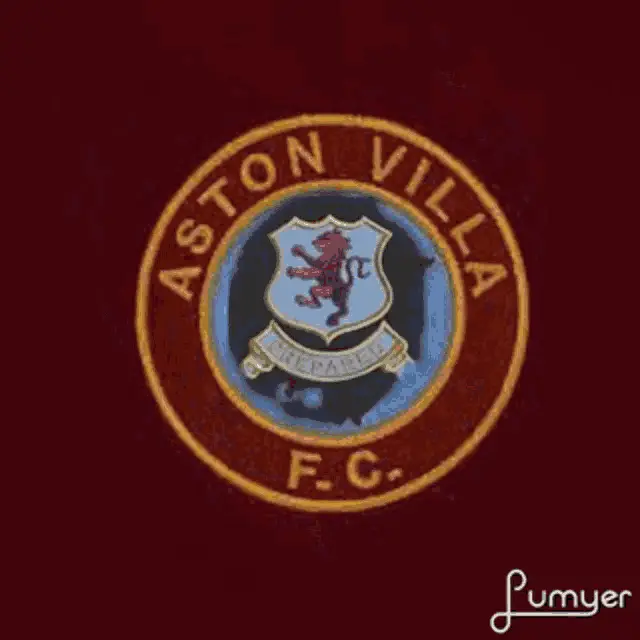 Aston Villa F.C. Logo with Fiery Heart Animation
