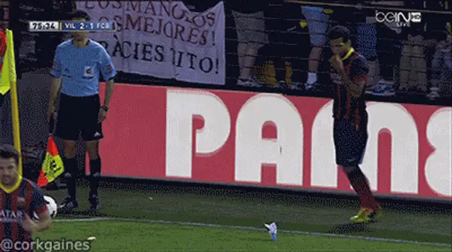Dani Alves eats banana thrown by fan during match