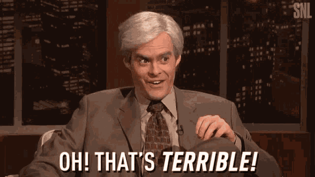 Bill Hader as Keith Morrison: Oh! That's Terrible!