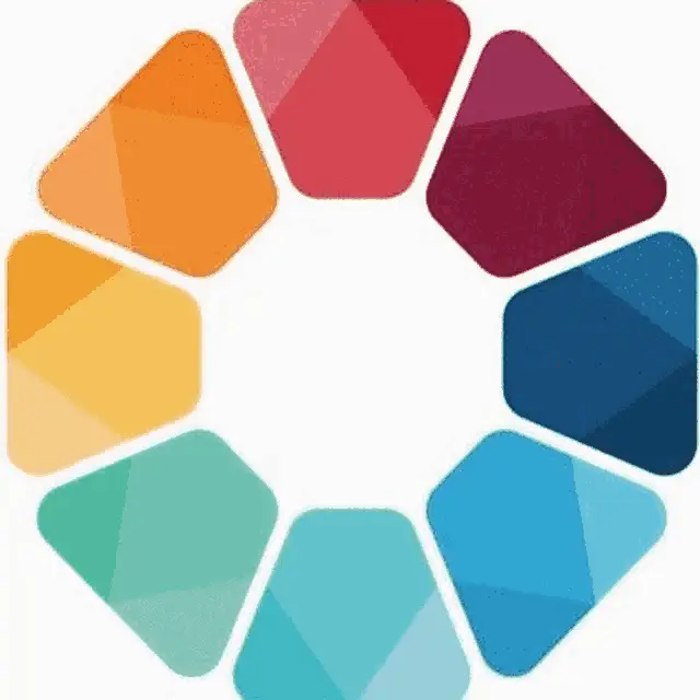 Sr White Colorful Rotating Logo Animation