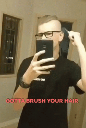 Honda Boi Brushes and Styles Hair