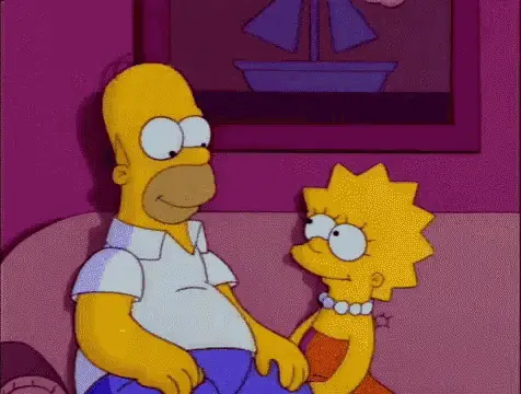 Lisa Hugs Homer Simpson: Love My Dad
