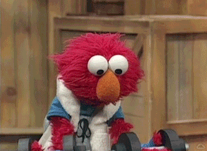 Elmo's Weightlifting Workout