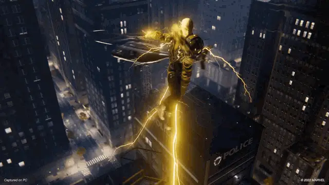 Electro Zapping in Marvel's Spider-Man PC – current memes meme GIF free download no watermark 2026