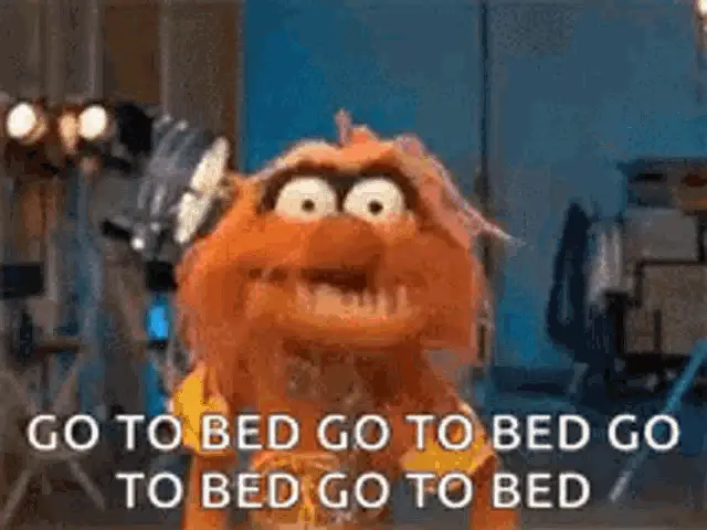 Muppet Yells Go To Bed – free memes GIF download | meme platform