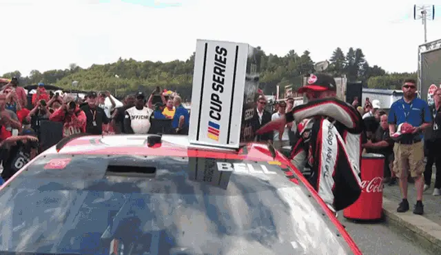 Christopher Bell Celebrates NASCAR Cup Series Win – free memes GIF download | meme platform