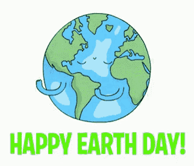 Happy Earth Day Cartoon Earth