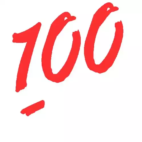100 Percent Success Emoji