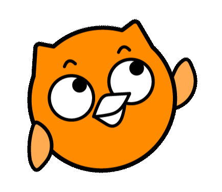 DMM英会話 Engoo Owl Waving Sticker