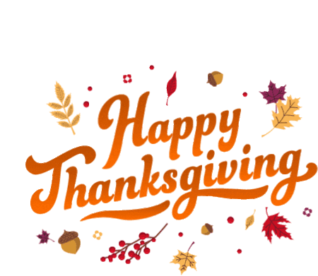 Happy Thanksgiving Holiday Greeting Sticker