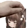 Al Girl Head Pat Sticker