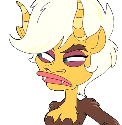 Mona Ugh! Annoyed Eye Roll Big Mouth Sticker