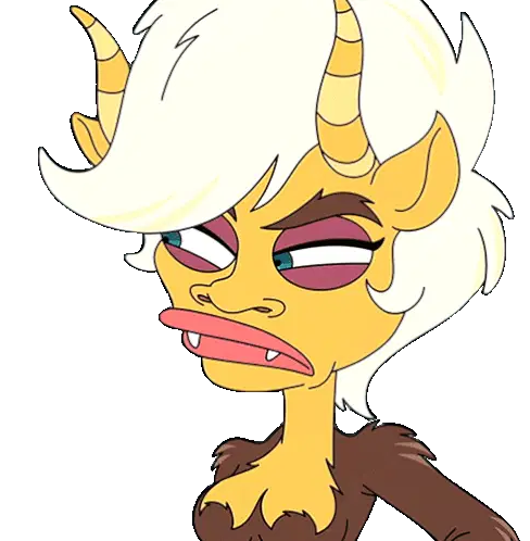 Mona Ugh! Annoyed Eye Roll Big Mouth Sticker