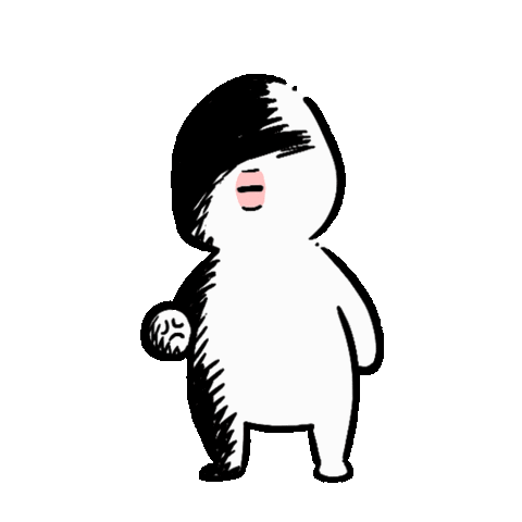 Angry Upset Cartoon Character Sticker