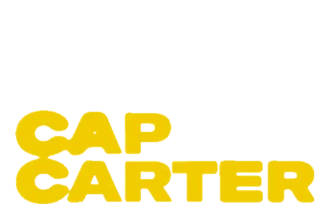 Cap Carter Yellow Logo Text Sticker