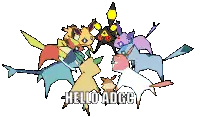 ADGC Eeveelutions Circle with Hello ADGC Text