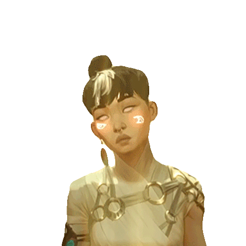 Levitating Arcane Character Looking Up