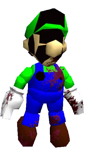 Classified Luigi Sm64 Classified Sticker