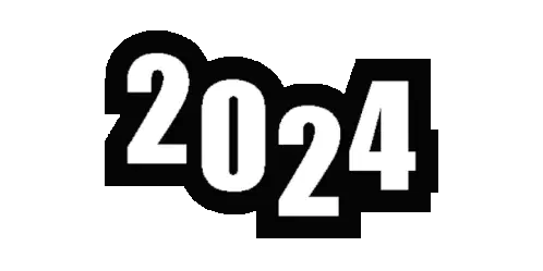2024 Year Number Sticker