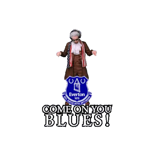 Benjammins Everton FC Come On You Blues Sticker