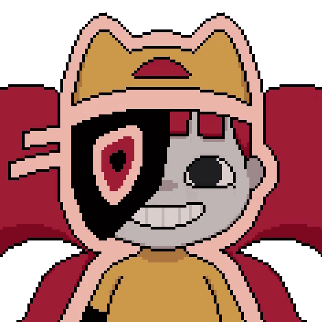 Ena Dream Bbq Pixel Art Blinking Character Sticker