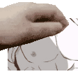 Hypmic Rosho Tsutsujimori Hand on Chest Sticker