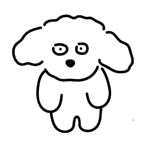 Apologetic Poodle Dog Excuses Sticker