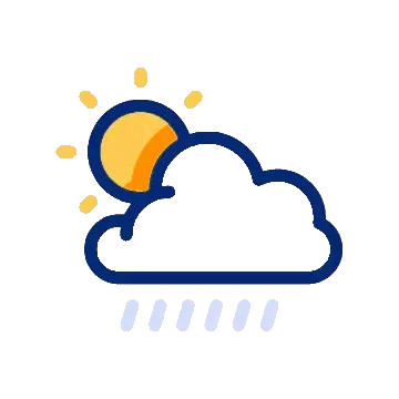 Sun and Cloud Weather Icon Animation