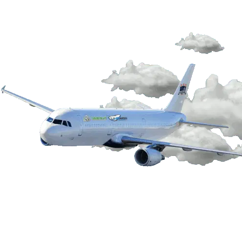 Avião Lapavi Lamarsu Flying Through Clouds Sticker
