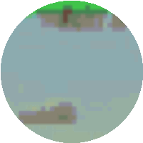 Funny As Pixel Art Landscape Sticker