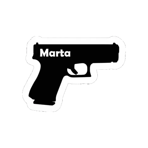 Gangkaliny Marta Gun Sticker