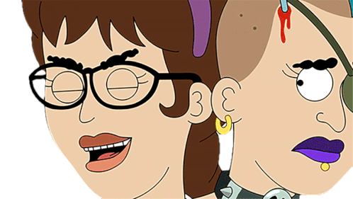 Farzar Mal and Val Laughing Hilarious Sticker