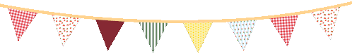 Sweetland Café Banderitas Waving Flags