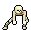 Pixelated Skeleton Dancing with a Stick