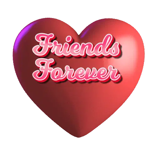 Friends Forever Heart 100 Best Friends Forever Sticker