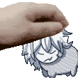 Gubby Paper Headpat Sticker