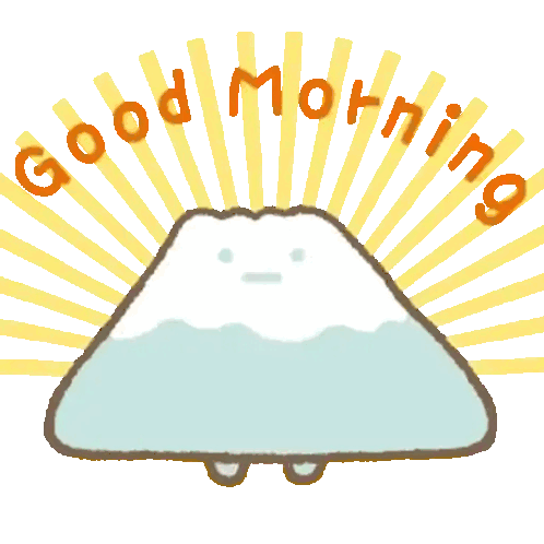 Sumikko Gurashi Yama Good Morning Sticker