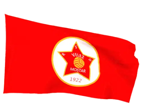 FK Velež Mostar Football Club Flag Sticker