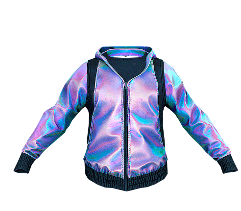 Rust Iridescent Jacket Hoodie Sticker