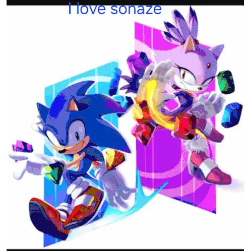 Sonaze: Sonic & Blaze Love Story Sticker
