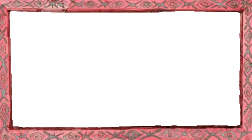 ヨコク研究所 Kokuyo Red Geometric Frame Sticker