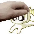 Ori Petting Cartoon Cat Sticker